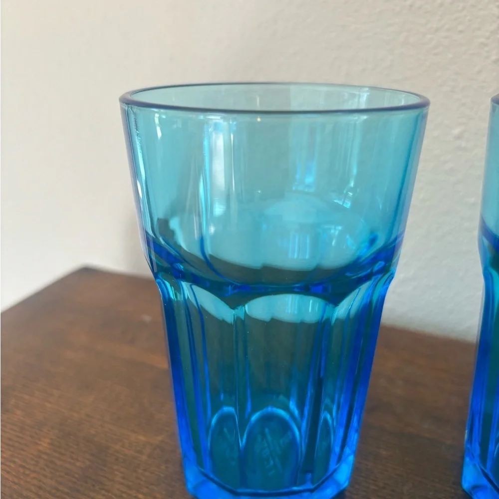 IKEA POKAL glass in blue